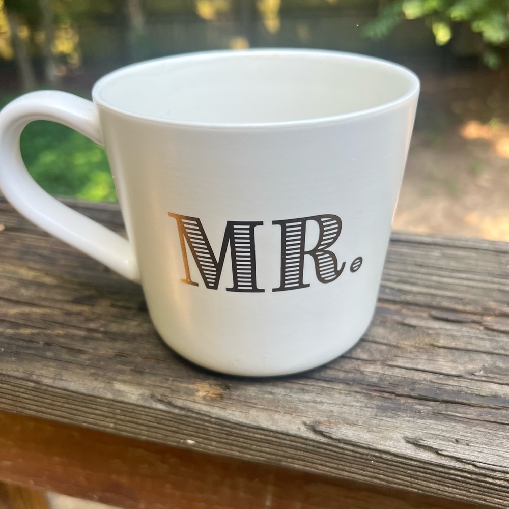 THRESHOLD Target Mr Gold White Coffee Tea Ceramic Mug